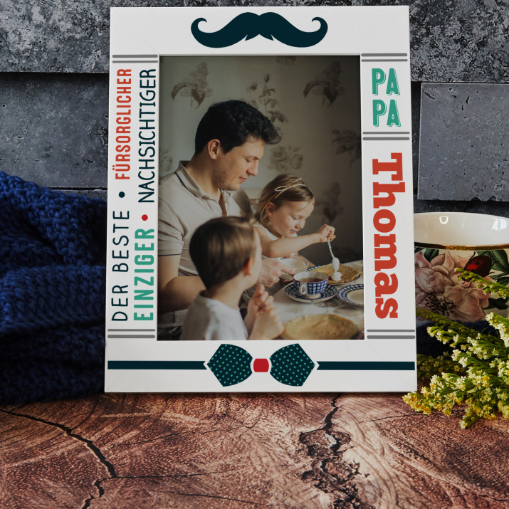 Papa - Bilderrahmen mit Aufdruck